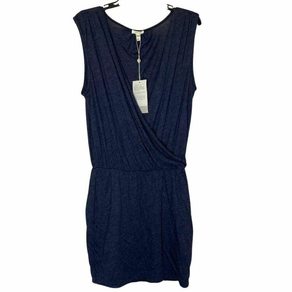 Soft Joie Women's Dark Navy Dress Cross Style Front Size Large